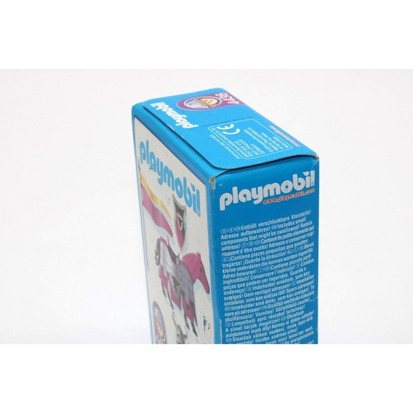 Playmobil Barbarian Knight on Horse 4436 Vintage 2004 SEALED Flag Sword Shield - Picture 4 of 5